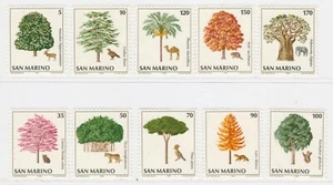 San Marino Trees & Animals Protection Flora Fauna 1979 MNH** Full Set A19P43F853 - Picture 1 of 1