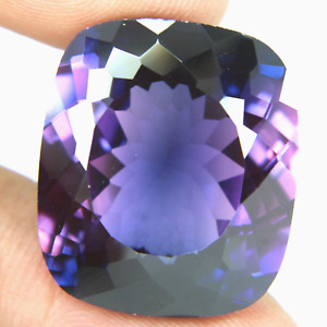 35-38 Ct Rare Natural Garnet Purple Loose Gemstones Huge Cushion Shape