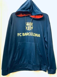   Icon Sports FC dunkelblau/gelb Barcelona Pullover Hoodie, Herren Gr. L - Bild 1 von 4