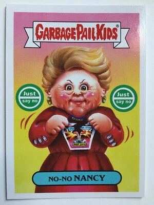 Garbage Pail Kids Topps 2018 Sticker We Hate The ‘80s History No-No Nancy 2a - Image 1 of 2