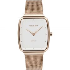 Obaku Denmark Lds Watch rose gold.Tern Lille ultraslim 4.8mm case RRP £165.00