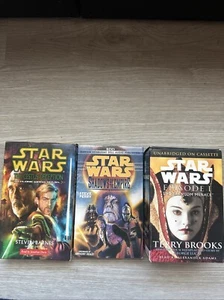 Star Wars Audiobook lot of 3 Cassette Clone Wars, Shadows of the Empire. Phantom - Picture 1 of 8