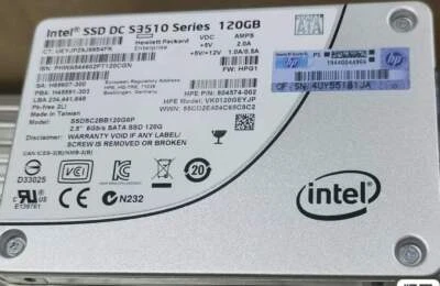 Intel 120GB SSD DC S3510 6Gb/s 2.5" SATA SSDSC2BB120G6P Solid State Drive HPG1 - Image 1 of 3