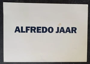 postal de arte Alfredo Jaar Fotografiska Museet 1994 galería de fotografía invitación - Imagen 1 de 2