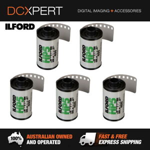 ILFORD HP5 PLUS ISO 400 35MM 24 EXPOSURES BLACK & WHITE  FILM (1700646) (5 PACK)