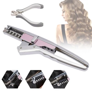Kit de extensión de cabello humano máquina de extensión 6D conjunto conector de herramienta de fusión de salón - Imagen 1 de 16