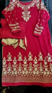 Brand New 3 Piece Designer Salwar Kameez Suit Size Large - Picture 1 of 17