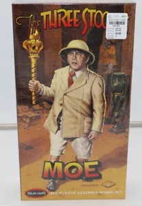 Polar Lights - The Three Stooges Moe Plastic Model Kit - FACTORY SEALED - - Picture 1 of 6