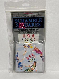 USA Olympic Figure Skating B. Dazzle Scramble Squares 9 Piece Puzzle - Picture 1 of 2