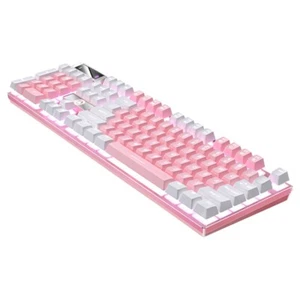 Farbblock -leuchtende Tastatur Kabeltastatur Kabelgebundene Gaming-Tastatur - Bild 1 von 12