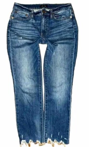 J.Crew Broken-In Boyfriend Ripped Hem Cropped Jeans Gr. 26 (W 28 x L 25) - Bild 1 von 5