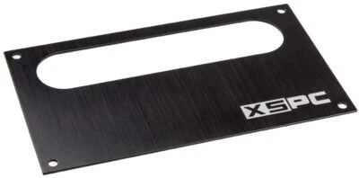 XSPC Dual Bayres/Pump Faceplate Pack, Black - Image 1 of 3