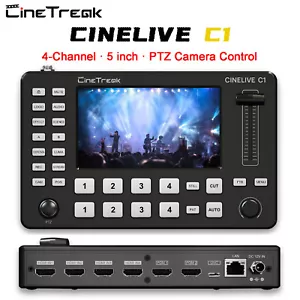 CineTreak CINELIVE C1 4-CH Video Switcher Mixer FHD Multi Format Live Streaming - Picture 1 of 6