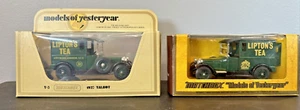 Two Matchbox Models of Yesteryear 1927 Talbot Van Liptons Tea Y-5 England 1:47 - Picture 1 of 12