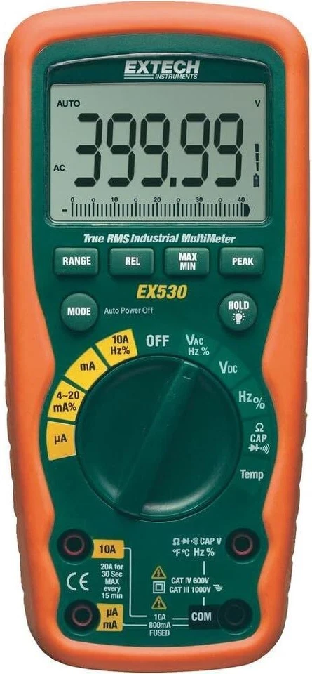 Extech EX530 True RMS Heavy Duty Industrial MultiMeter - Image 1 of 1