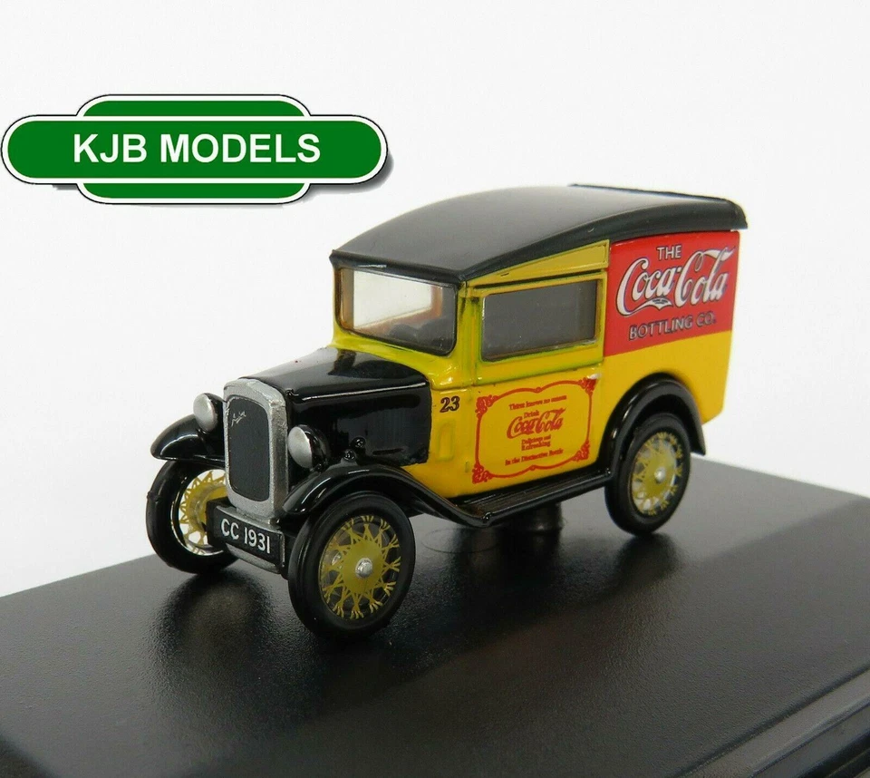 BNIB OO GAUGE OXFORD 1:76 76ASV006CC Coca Cola Austin Seven Van  - Image 1 of 2