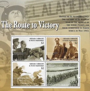 Hoja de recuerdos de Granada - 2005 montada ""wwii - The Route To VICTORY¡! - Imagen 1 de 1