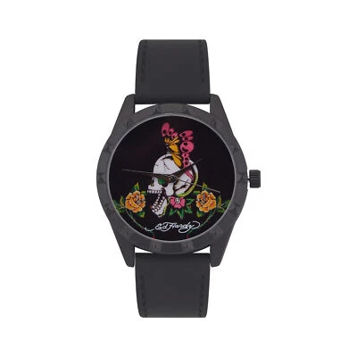 Ed Hardy Ladies Black/Black Plain Watch Analog - Image 1 of 3
