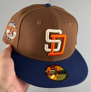 San Diego Padres New Era 59Fifty Fitted Cap blau und braun Seitenaufnäher Mütze - Bild 1 von 6