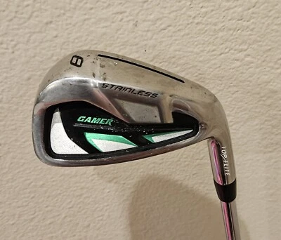 Top Flite Gamer Aço Inoxidável Único 8 Ferro Regular Flex Eixo de Aço Masculino Destro 36,5" - Imagem 1 de 4