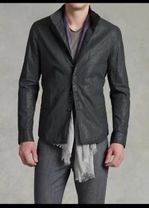 $ 998 Neu mit Etikett neu John Varvatos Collection beschichtete Jacke mit mehreren Knöpfen EU 54 US 44 - Bild 1 von 14