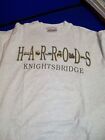 Rare Vintage HARRODS Knightsbridge Teddy BEARS Large T-Shirt Gray 1990's? EUC