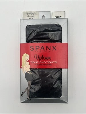 Spanx Uptown Tight-End FISHNET Pantyhose Tights - Size (B) - BLACK COLOR - Image 1 of 4