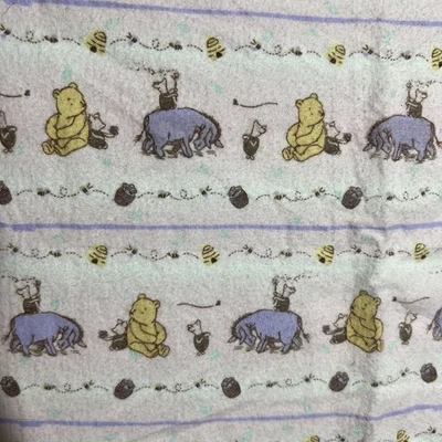 Antigo Disney Clássico Pooh 27x28 Cobertor de Bebê Leitão Olhos Bonito Berçário Infantil - Imagem 1 de 4