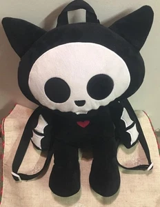Skelanimals Set The Cat Plüsch Rucksack 15 Zoll seltener Fund - Bild 1 von 14