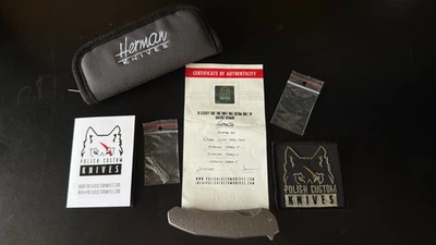 Herman Knives Folding Knife Ishtar 141 All Titanium M390 Blade - Handmade - Image 1 of 4