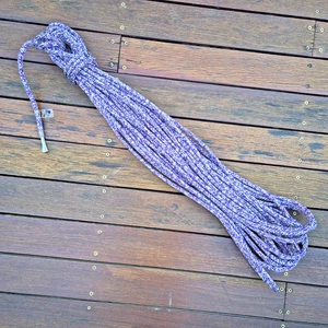 25.5m x 8mm Purple / Tan Dyneema SK78 Poly/Vectran Double Braid Yacht Boat Rope - Picture 1 of 1