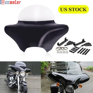 Fairing Batwing Windshield For Harley Road King Kawasaki Vulcan VN 1500 1600 900 - Picture 1 of 11