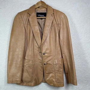 Wilson Blazer Jacket Structured Tailored Design Vintage Tan Has Small Marks Sz 8 - Picture 1 of 12