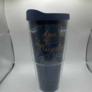 TERVIS Reisebecher 24oz Harry Potter Don't Let Muggles Get You Down Blau Gold - Bild 1 von 10
