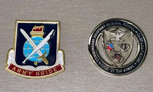 Juego de 2 monedas del ejército de Estados Unidos monedas del ejército #35 - Imagen 1 de 2