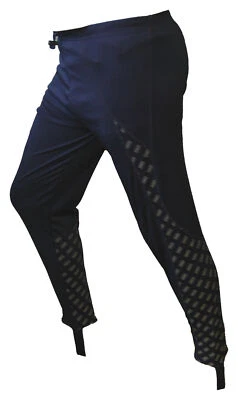 CHEX Athens Running Tights Leggings Reflective Print Panel Blue Tie Cord Small - Image 1 of 4