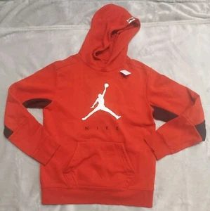 Jordan Jumpman Hoodie Youth XL Red Pullover Fleece Sweater Pouch Pocket - Picture 1 of 8