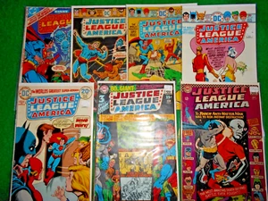JUSTICE LEAGUE OF AMERICA COMICS LOT (7) SILVER/BRONZE AVE FN- 1966-1978 - Picture 1 of 3