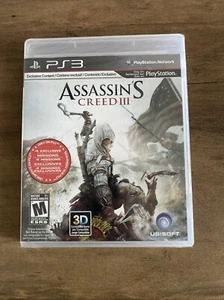 Assassin's Creed III Game PS3 Sony PlayStation 3 2012 Complete Manual 4 mission - Picture 1 of 5