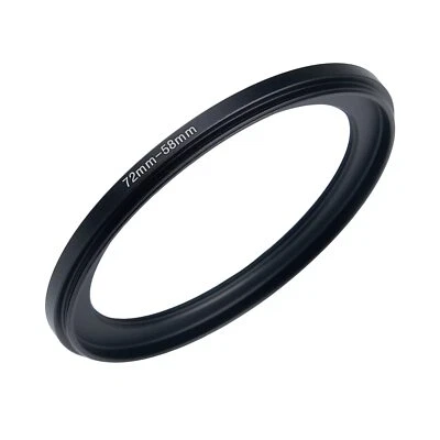 	72mm to 58mm Step-Down Rings Filter Metal Adapter for All Brands UV ND CPL	 - Image 1 of 4