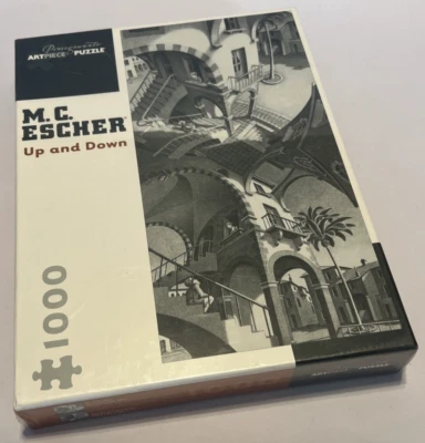 M.C.Escher Up and Down Pomegranate Jigsaw Art Puzzle 1000 Pieces New - Image 1 of 4