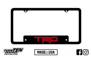 Toyota TRD License Plate Frame - Picture 1 of 8