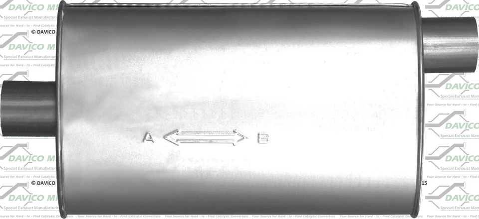 810515 Davico Muffler for Jeep Wrangler 1987-1992 - Image 1 of 1