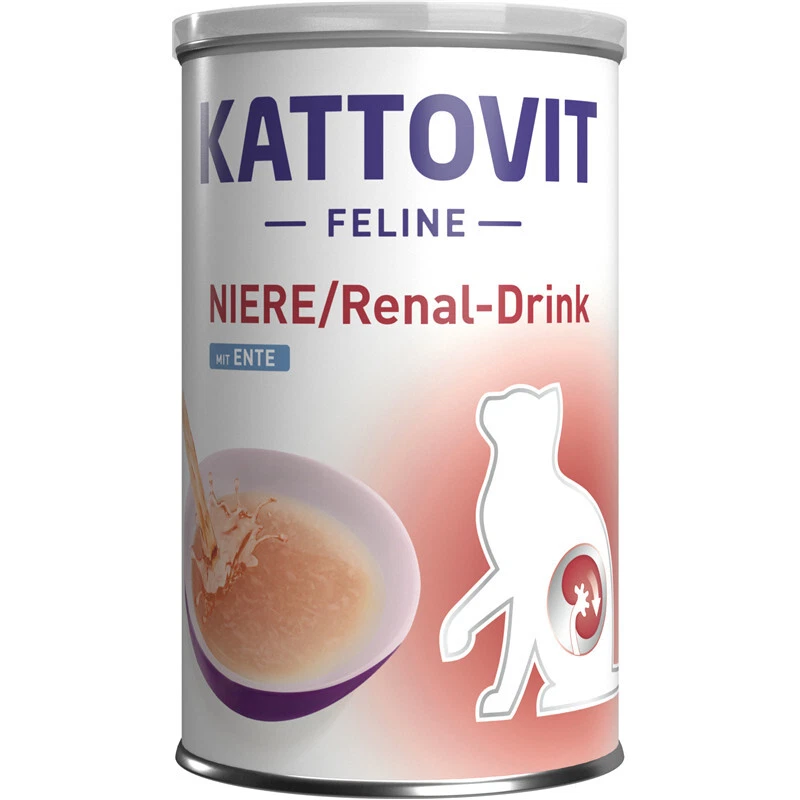 Kattovit Niere/Renal-Drink mit Ente  12x 135ml Katzenfutter - Bild 1 von 1