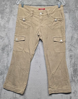 Unionbay Pants Womens Juniors Size 3 Beige Stretch Corduroy Flared Y2K - Image 1 of 4