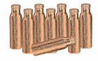 900 ML Reines Kupfer Gehämmert Wasserflasche Gesundheit Vorteile Leck Set Von 8