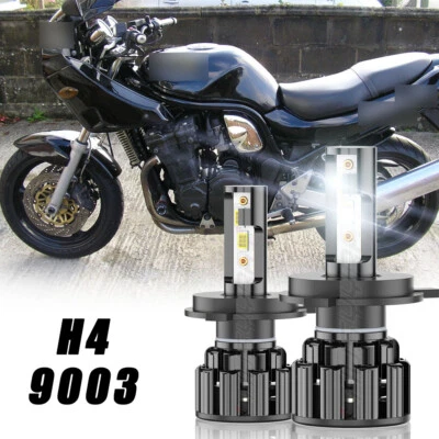 For Suzuki Bandit 1200 GSF1200S 1997 1998 1999-2006 White 100W H4 9003 Headlight - Image 1 of 4