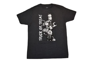 The Nightmare Before Christmas Mens Trick Or Treat Charcoal Heather Shirt New M - Picture 1 of 5