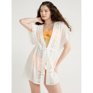 No-Boundaries-Tie-Front-Kimono-Dress-Coverup - Picture 1 of 2