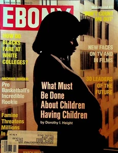 Ebony Magazine March 1985 Michael Jordan Muhammad Ali Whoopi Goldberg - Imagen 1 de 3